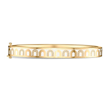Load image into Gallery viewer, L'Arc de DAVIDOR Bangle PM, 18k Yellow Gold with Lacquered Ceramic and Colonnato Diamonds - DAVIDOR