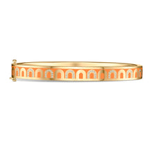 Load image into Gallery viewer, L'Arc de DAVIDOR Bangle PM, 18k Yellow Gold with Lacquered Ceramic and Colonnato Diamonds - DAVIDOR