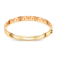 Load image into Gallery viewer, L'Arc de DAVIDOR Bangle PM, 18k Yellow Gold with Lacquered Ceramic and Colonnato Diamonds - DAVIDOR
