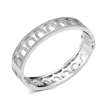 Load image into Gallery viewer, L'Arc Treille Bangle GM, 18k White Gold with Palais Diamonds - DAVIDOR