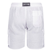Load image into Gallery viewer, Linen Bermuda Shorts Cargo Pockets