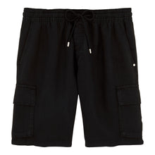 Load image into Gallery viewer, Linen Bermuda Shorts Cargo Pockets