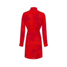 Load image into Gallery viewer, Viscose Shirt Dress Flower Power