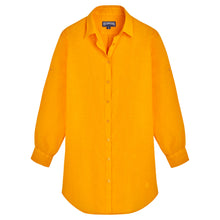 Load image into Gallery viewer, Linen Shirt Dress Solid