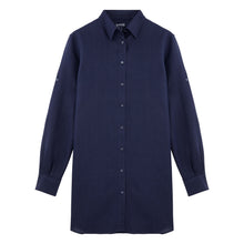 Load image into Gallery viewer, Linen Shirt Dress Solid