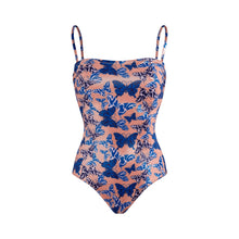 Load image into Gallery viewer, Bustier One-piece Swimsuit Disco Butterfly