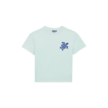 Load image into Gallery viewer, Organic Cotton T-shirt Embroidered Turtle
