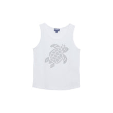 Load image into Gallery viewer, Cotton Tank Top Turtle Glitter