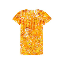 Load image into Gallery viewer, Terry Cotton Dress Palm Leaves