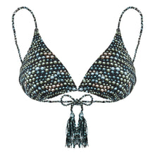 Load image into Gallery viewer, Rope Triangle Bikini Top Pearl