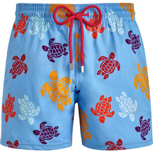 Load image into Gallery viewer, MEN STRETCH SWIM TRUNKS TORTUES MULTICOLORES
