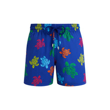 Load image into Gallery viewer, Stretch Swim Trunks Tortues Multicolores