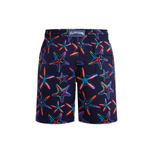 Load image into Gallery viewer, Long Stretch Swim Trunks Disco Stars