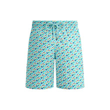 Load image into Gallery viewer, Long Stretch Swim trunks Micro Ronde Des Tortues Rainbow