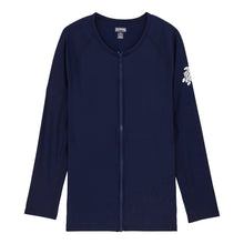 Load image into Gallery viewer, UV Protection Long Sleeves Zipper Rashguard Solid