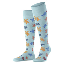 Load image into Gallery viewer, Knee-high Socks Rondes des Tortues Multicolores - Vilebrequin x Falke