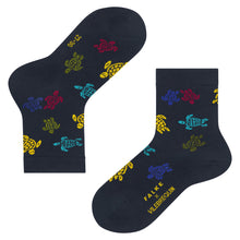Load image into Gallery viewer, Kids Socks Rondes des Tortues Multicolores - Vilebrequin x Falke