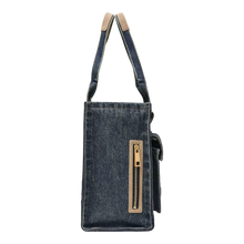 Load image into Gallery viewer, Marc Jacobs The Denim Suede Large Cargo Tote Bag Blue Women 2S6HTT005H02-427