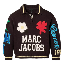 Load image into Gallery viewer, Marc Jacobs Varsity Knit Polo Black Women 2S6RTP050K24-267