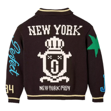 Load image into Gallery viewer, Marc Jacobs Varsity Knit Polo Black Women 2S6RTP050K24-267