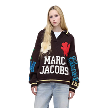 Load image into Gallery viewer, Marc Jacobs Varsity Knit Polo Black Women 2S6RTP050K24-267