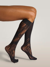 Load image into Gallery viewer, Rose Net Knee-Highs