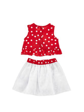 Load image into Gallery viewer, Poplin top and skirt set