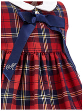 Load image into Gallery viewer, Glam Bow Tartan Dress