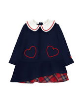 Load image into Gallery viewer, Collar dress with hearts
