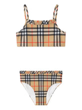 Load image into Gallery viewer, Burberry Ruffled Check-Pattern Bikini