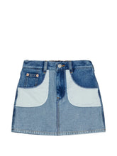 Load image into Gallery viewer, MM6 Maison Margiela Kids contrasting-pocket denim skirt