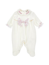 Load image into Gallery viewer, Bow and embroidery jumpsuit