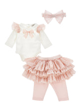 Load image into Gallery viewer, Tutu set bow and ruffles