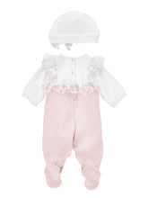 Load image into Gallery viewer, Jumpsuit and hat with bow