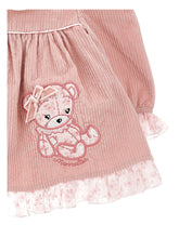 Load image into Gallery viewer, Teddy bear embroidered culotte dress