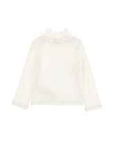 Load image into Gallery viewer, Ruffled rhinestone turtleneck sweater