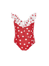 Load image into Gallery viewer, Polka dot one-piece swimsuit