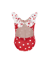 Load image into Gallery viewer, Polka dot one-piece swimsuit