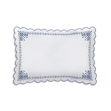 Load image into Gallery viewer, Seferî Flower Garden Standard Sham - Blue