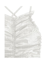 Load image into Gallery viewer, Draped Foil Dress