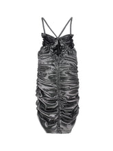 Load image into Gallery viewer, Draped Foil Dress