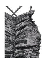 Load image into Gallery viewer, Draped Foil Dress