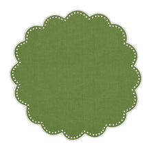 Load image into Gallery viewer, Seferî Pearl Round Placemat - Light Green