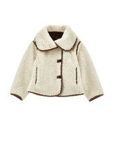 Load image into Gallery viewer, Plush coat with buttons