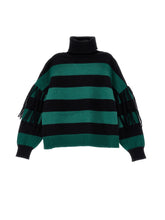 Load image into Gallery viewer, Striped sweater with fringes