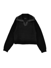 Load image into Gallery viewer, Studded collar sweater