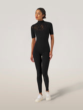 Load image into Gallery viewer, Rose Net Top Short Sleeves