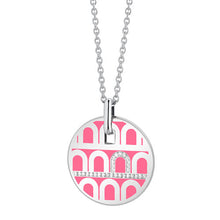 Load image into Gallery viewer, L'Arc de DAVIDOR Pendant GM, 18k White Gold with Lacquered Ceramic and Porta Diamonds - DAVIDOR