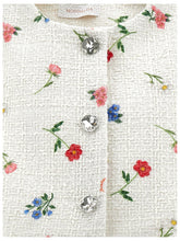 Load image into Gallery viewer, Botanical print bouclé jacket