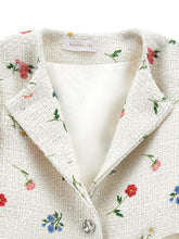 Load image into Gallery viewer, Botanical print bouclé jacket